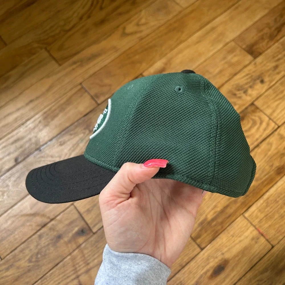 NFL Team Apparel Youth New York Jets Snapback Hat Green Black Embroidered Cap